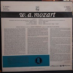 MOZART: CONCERTO FOR VIOLIN AND ORCHESTRA KV 211 & KV 219, ARTHUR GRUMIAUX, THE WIENER SYMPHONIKER, BERNHARD PAUMGARTNER - 2.EL PLAK
