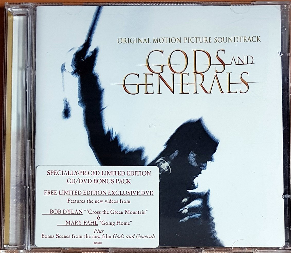 GODS AND GENERALS SOUNDTRACK / JOHN FRIZZELL, RANDY EDELMAN, BOB DYLAN, MARY FAHL (2012) COLUMBIA / SONY MUSIC SOUNDTRAX CD+DVD 2.EL