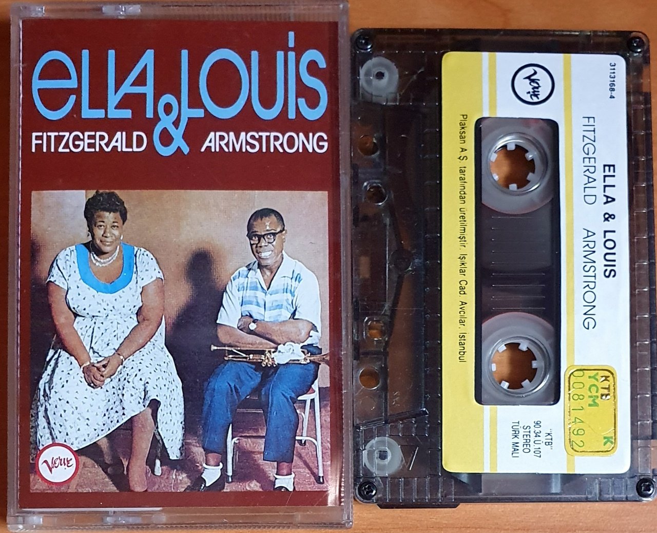 ELLA FITZGERALD & LOUIS ARMSTRONG - ELLA & LOUIS (1990) - KASET PLAKSAN 2.EL