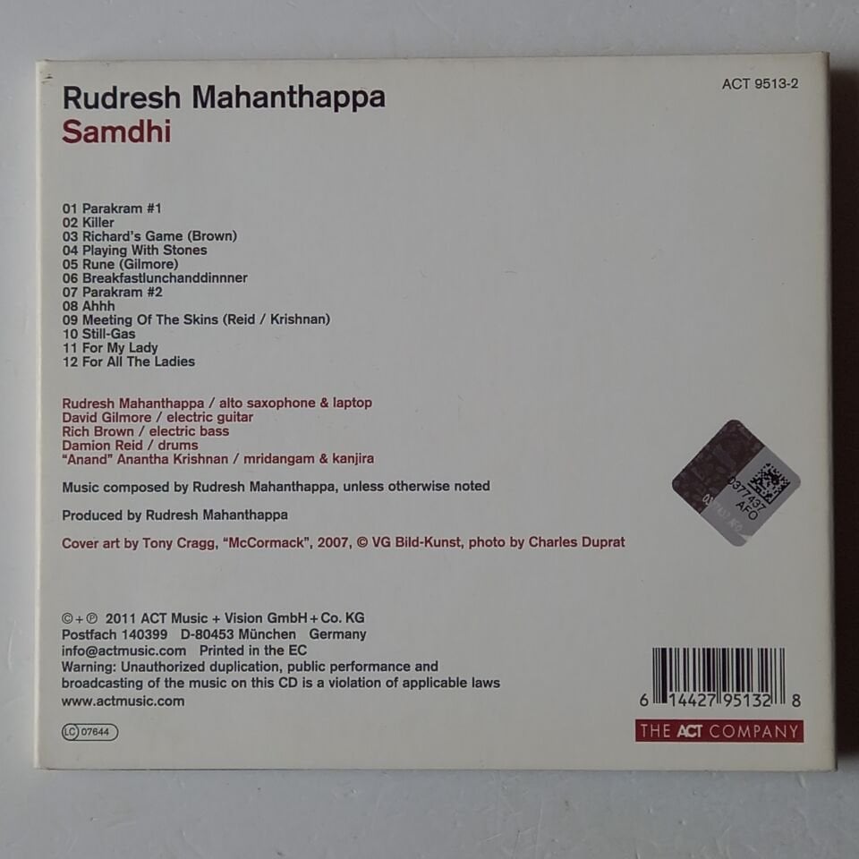 RUDRESH MAHANTHAPPA – SAMDHI (2011) - CD 2.EL
