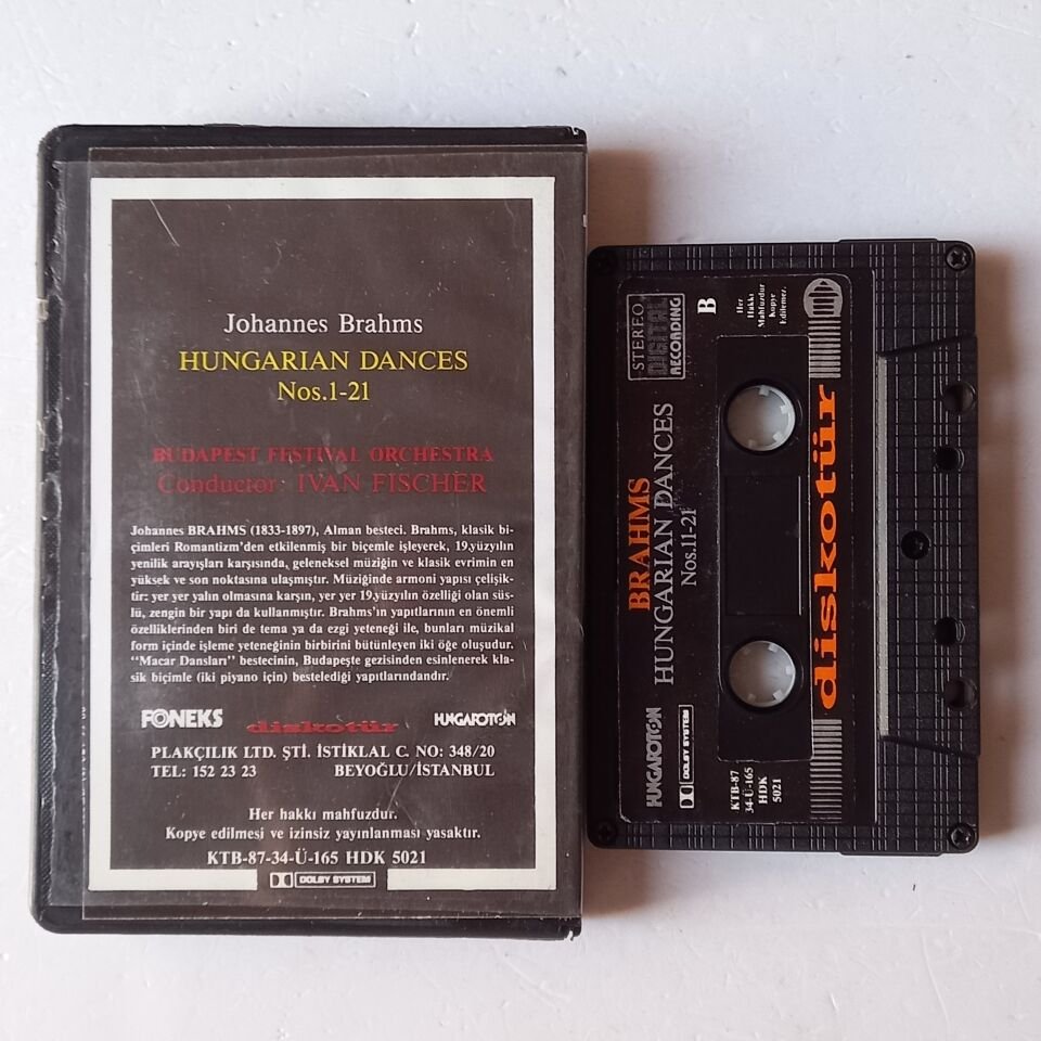 JOHANNES BRAHMS - HUNGARIAN DANCES (1987) - KASET 2.EL