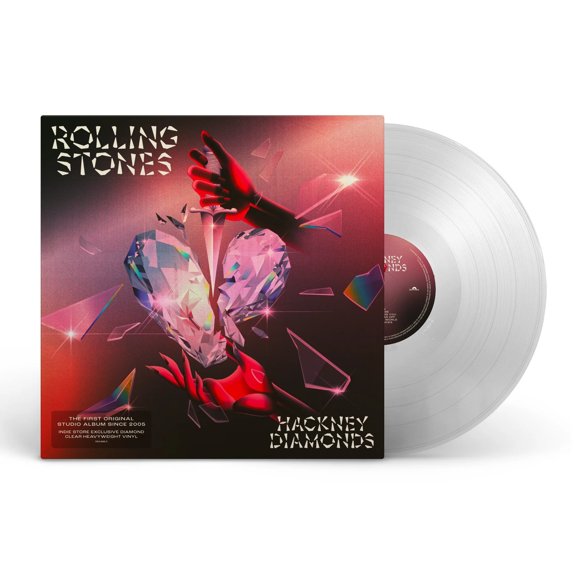 ROLLING STONES - HACKNEY DIAMONDS (2023) - LP INDIE STORE EXCLUSIVE CLEAR VINYL ŞEFFAF SIFIR PLAK