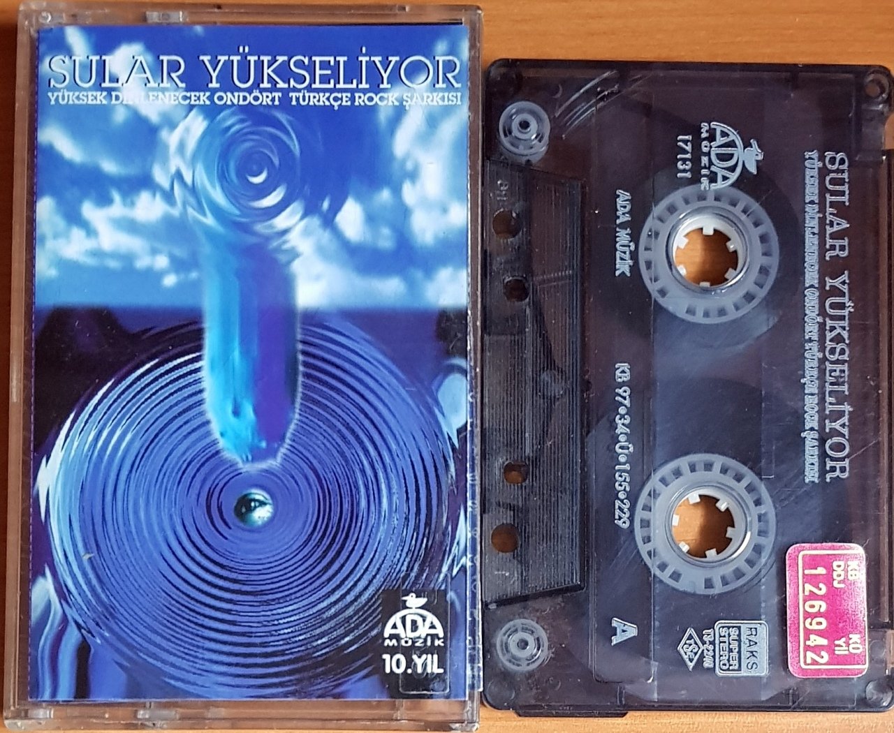SULAR YÜKSELİYOR / KRAMP, MOR VE ÖTESİ, NEKROPSİ, MASK (1997) ADA MÜZİK KASET 2.EL