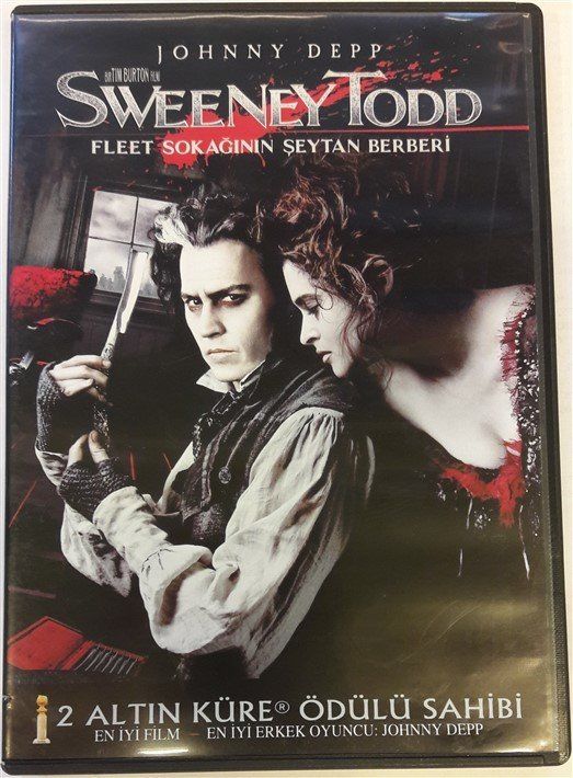 SWEENEY TODD FLEET SOKAĞININ ŞEYTAN BERBERİ - JOHNNY DEPP - HELENA BONHAM CARTER - SACHA BARON COHEN - TIM BURTON - DVD 2.EL