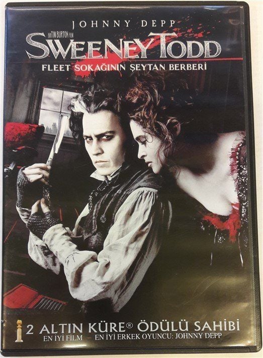 SWEENEY TODD FLEET SOKAĞININ ŞEYTAN BERBERİ - JOHNNY DEPP - HELENA BONHAM CARTER - SACHA BARON COHEN - TIM BURTON - DVD 2.EL
