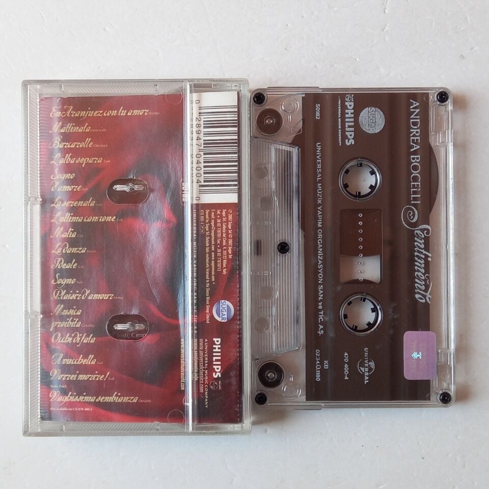 ANDREA BOCELLI - SENTIMENTO (2002) - KASET 2.EL