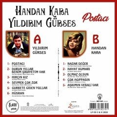 HANDAN KARA & YILDIRIM GÜRSES - POSTACI - PLAK SIFIR