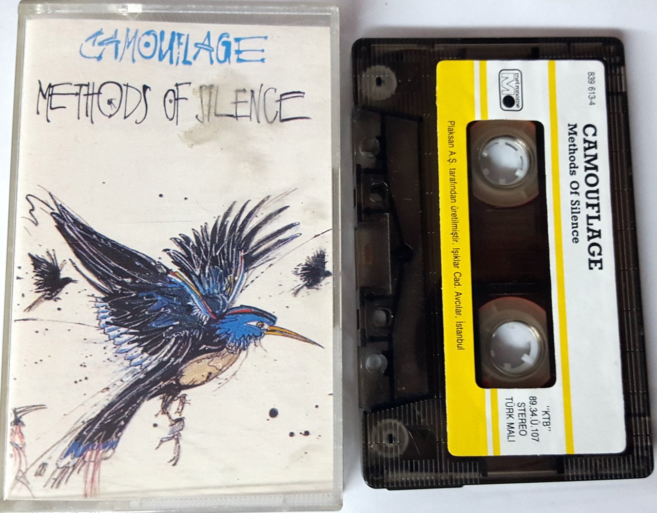 CAMOUFLAGE - METHODS OF SILENCE (1989) PLAKSAN CASSETTE MADE IN TURKEY ''USED''