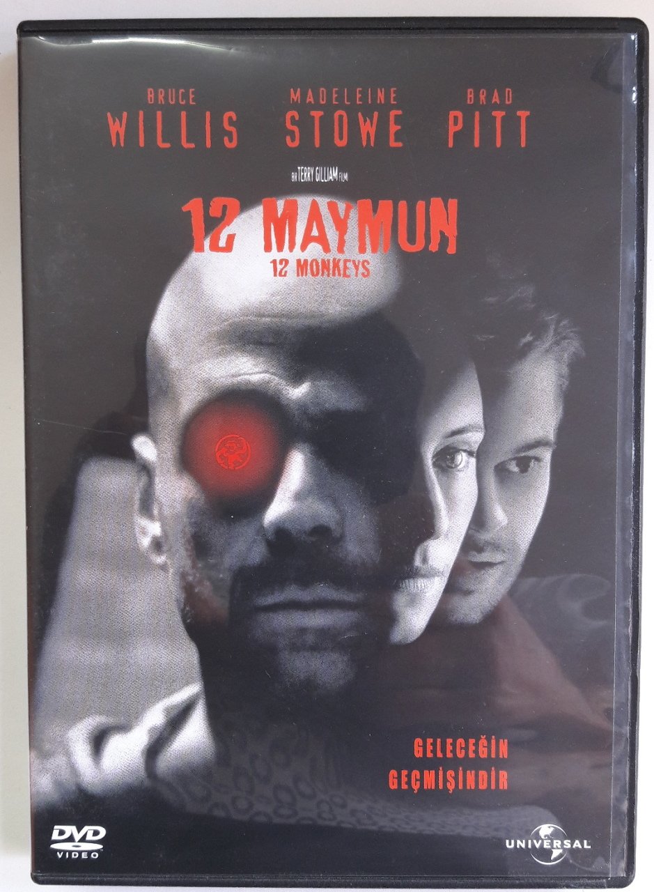 12 MAYMUN - 12 MONKEYS - BRUCE WILLIS - BRAD PITT - TERRY GILLIAM - DVD 2.EL