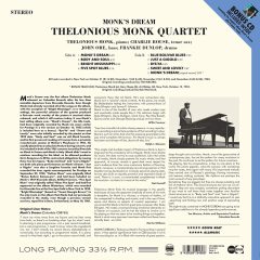 THELONIOUS MONK QUARTET - MONK'S DREAM (1963) - LP + CD 2020 EDITION SIFIR PLAK
