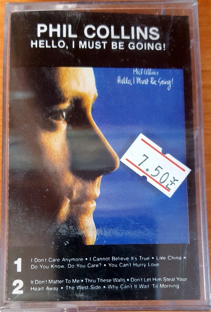 PHIL COLLINS - HELLO, I MUST BE GOING! (1990) MMY CASSETTE MADE IN TURKEY ''NEW''