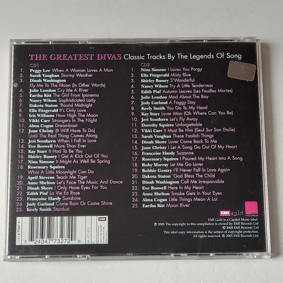 THE GREATEST DIVAS - CLASSIC TRACKS BY THE LEGENDS OF SONG (2005) - 2CD 2.EL