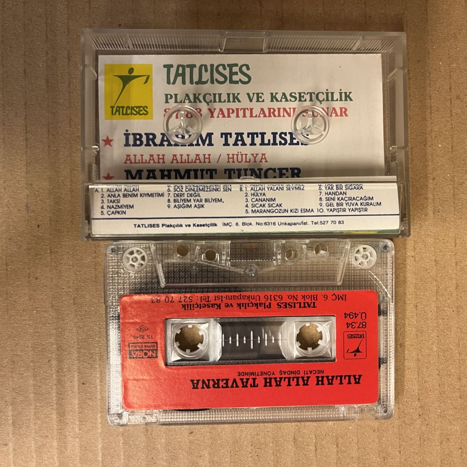 NECATİ DİNDAŞ - ALLAH ALLAH TAVERNA (1987) - KASET 2.EL