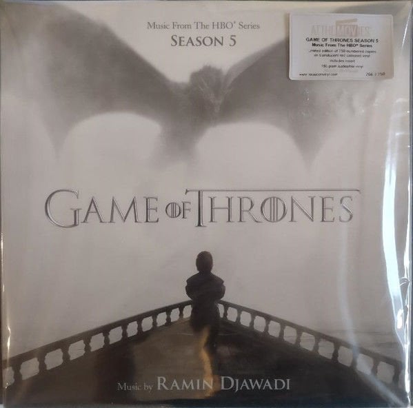 GAME OF THRONES SEASON 5 SOUNDTRACK - MUSIC BY RAMIN DJAWADI 2LP 2024 LIMITED EDITION TRANSLUCENT RED COLORED GATEFOLD SIFIR PLAK