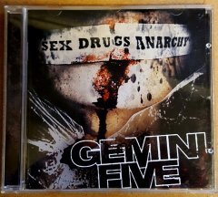 GEMINI FIVE (2008) SEX DRUGS ANARCHY CD HARD ROCK 2.EL