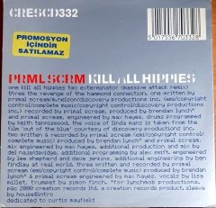 PRIMAL SCREAM - KILL ALL HIPPIES (2000) - CD SINGLE CREATION RECORDS 2.EL