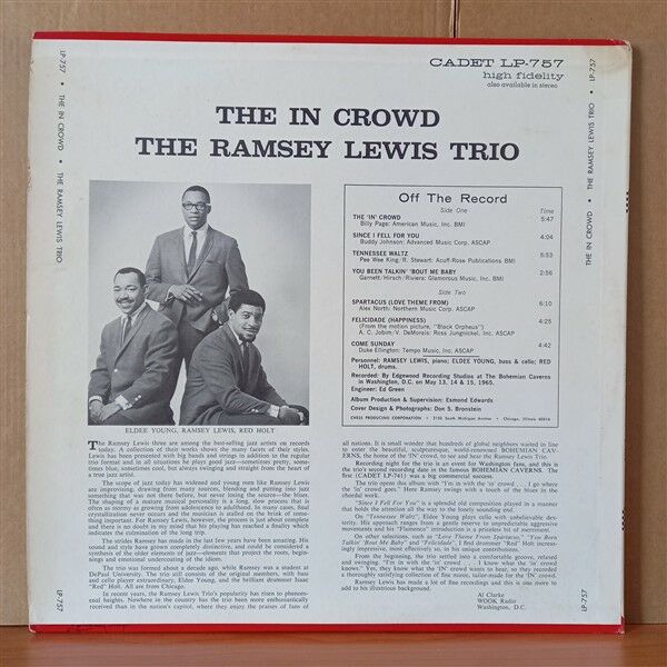 THE RAMSEY LEWIS TRIO – THE IN CROWD (1965) - LP 2.EL PLAK