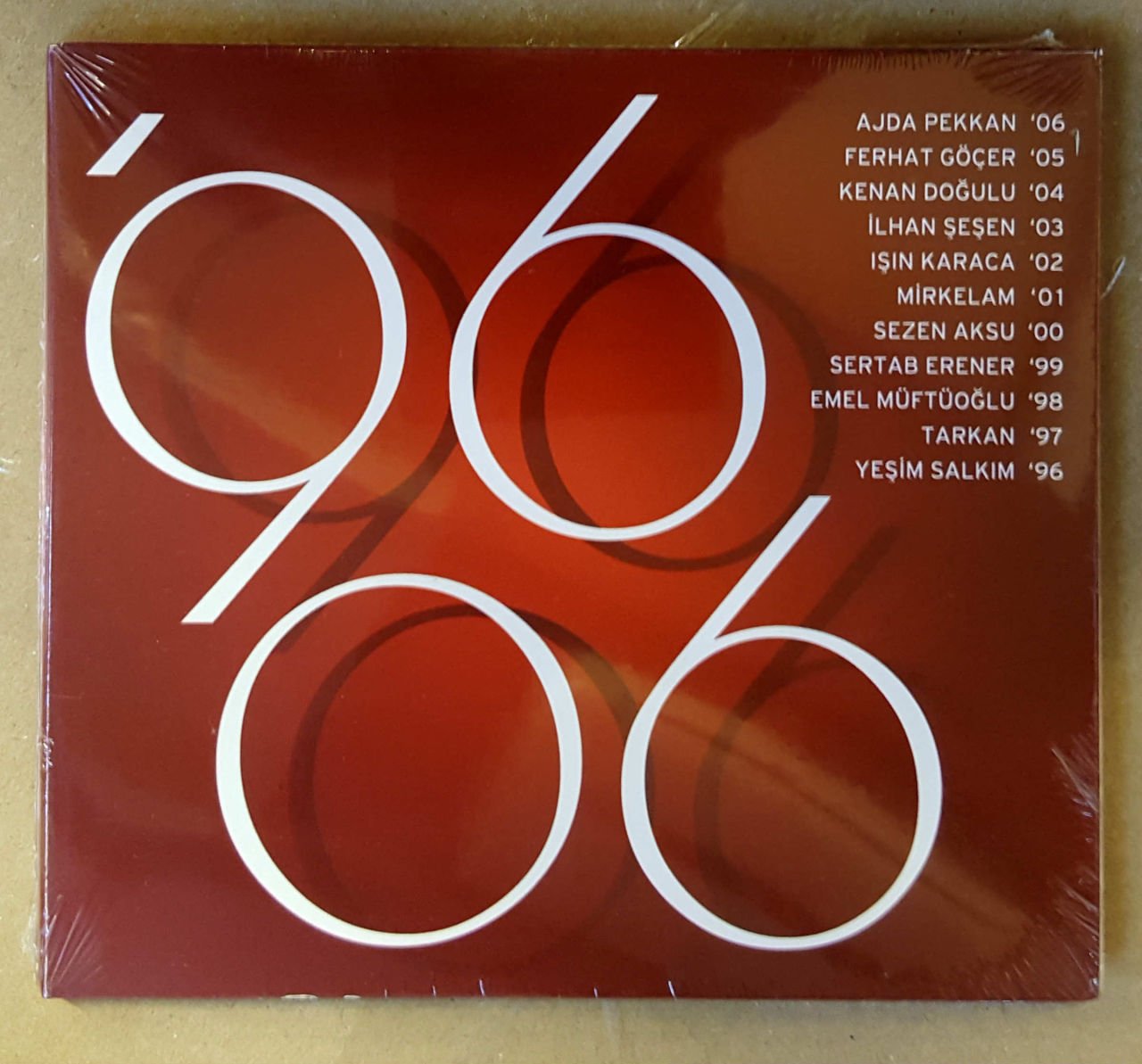 96 06 KARIŞIK TÜRKÇE POP CD AJDA DOĞULU MİRKELAM SALKIM TARKAN SERTAB SIFIR