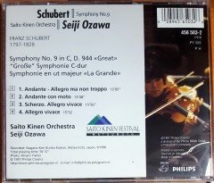 SCHUBERT - SYMPHONY NO.9 / SEIJI OZAWA (1997) PHILIPS CD 2.EL