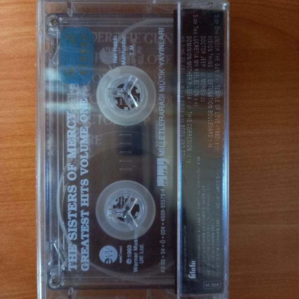 THE SISTERS OF MERCY - GREATEST HITS VOLUME ONE (1993) - KASET SIFIR