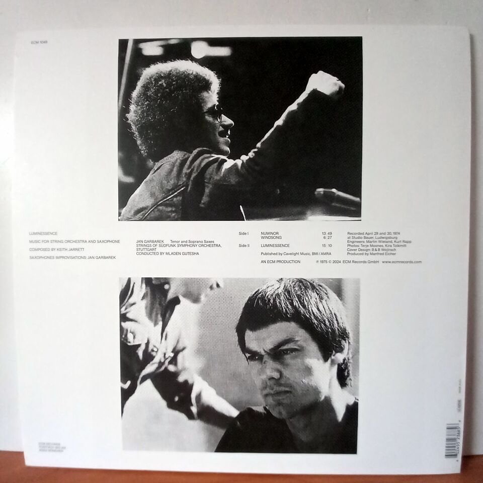 KEITH JARRETT / JAN GARBAREK – LUMINESSENCE (1975) - LP REMASTERED 2024 REISSUE 2.EL PLAK