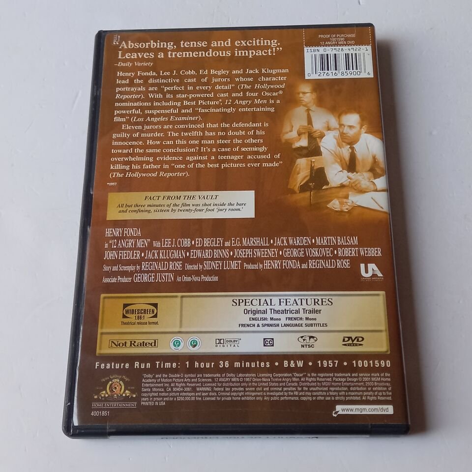 12 ANGRY MAN - HENRY FONDA - DVD 2.EL