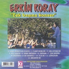 ERKİN KORAY - TEK BAŞINA KONSER - CD ÇÖPÇÜLER İLLA Kİ SIFIR