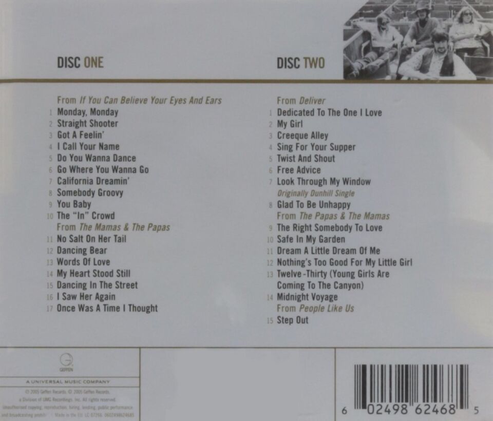 THE MAMAS & THE PAPAS - GOLD / BEST OF (2005) - 2CD JEWEL CASE AMBALAJINDA SIFIR