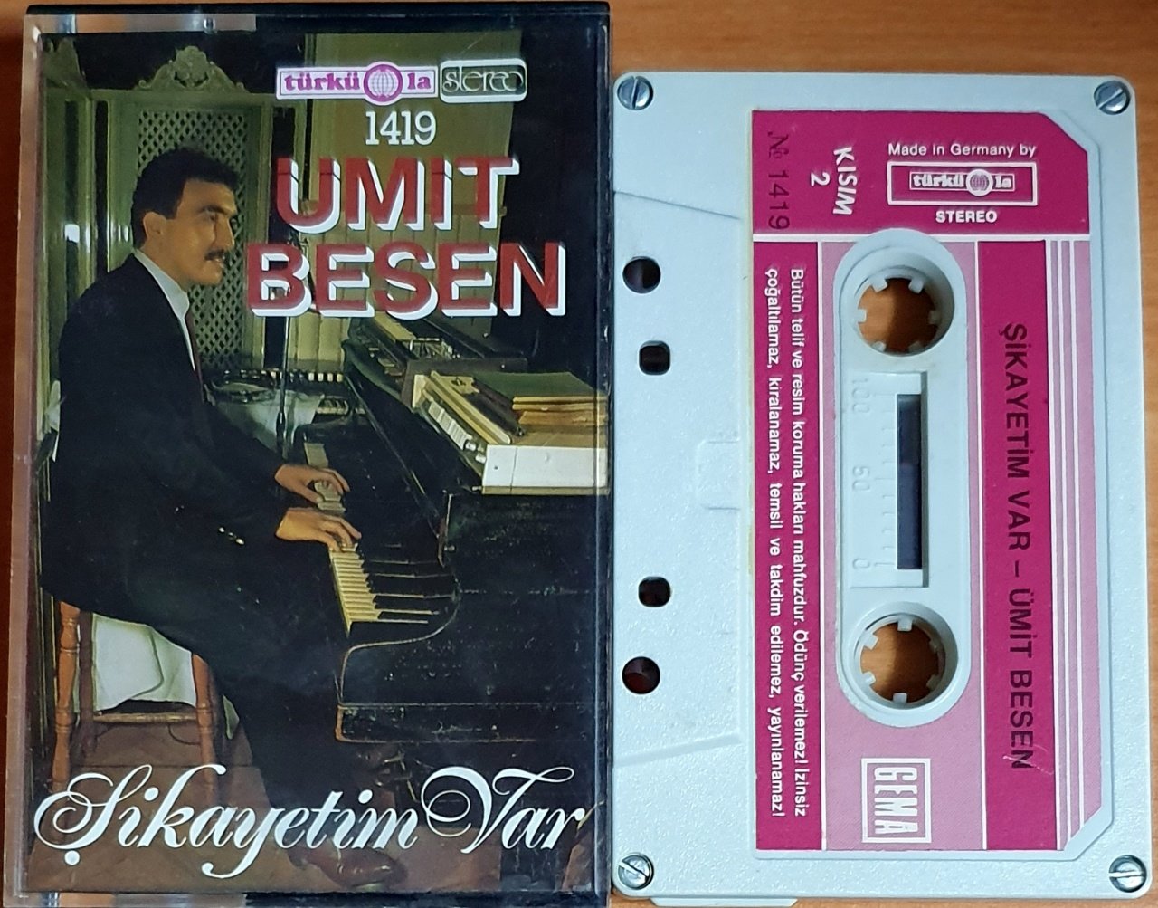 ÜMİT BESEN - ŞİKAYETİM VAR - MADE IN GERMANY KASET TÜRKÜOLA 2.EL