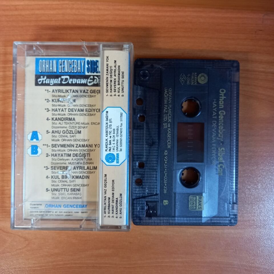 ORHAN GENCEBAY, SİBEL CAN - HAYAT DEVAM EDİYOR (1993) - KASET 2.EL