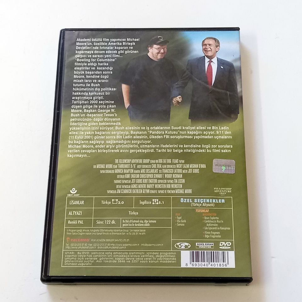 FAHRENHEIT 9/11 - YÖN.: MICHAEL MOORE - DVD 2.EL