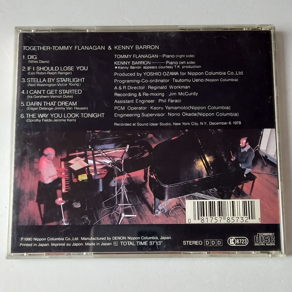 TOMMY FLANAGAN & KENNY BARRON – TOGETHER (1979) - CD 1992 REISSUE 2.EL