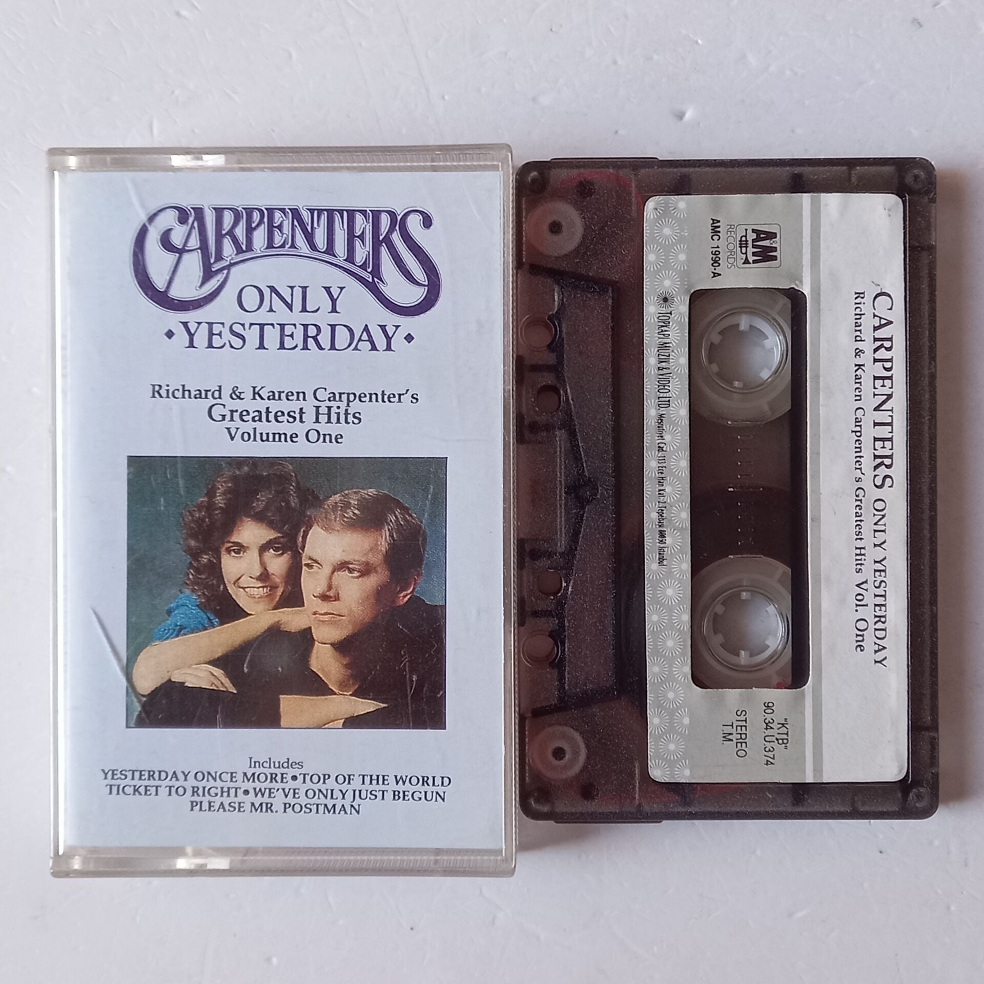 CARPENTERS - ONLY YESTERDAY / RICHARD & KAREN CARPENTER'S GREATEST HITS VOLUME ONE (1990) - KASET 2.EL