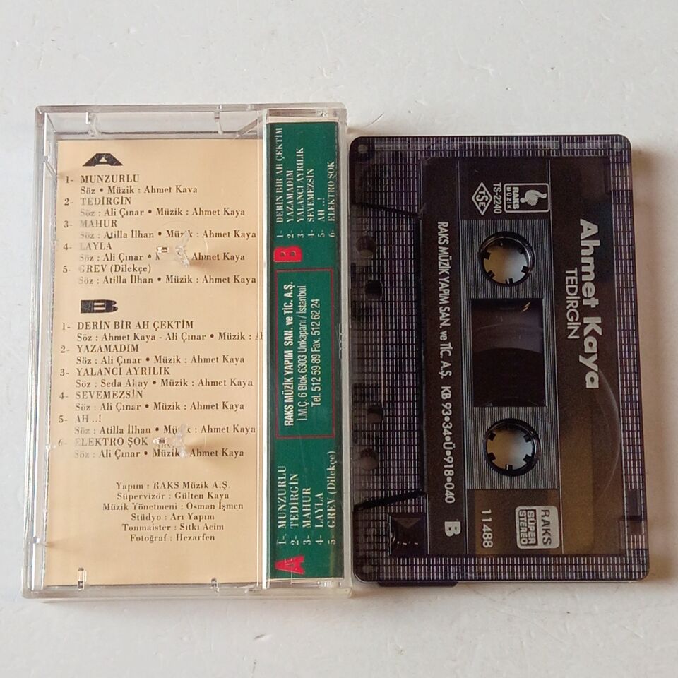 AHMET KAYA – TEDİRGİN (1993) - KASET 2.EL