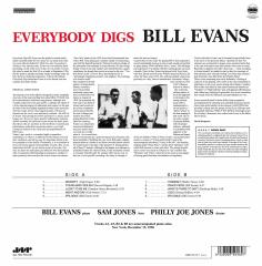 BILL EVANS - EVERYBODY DIGS (1958) - LP 180GR 2009 EDITION SIFIR PLAK