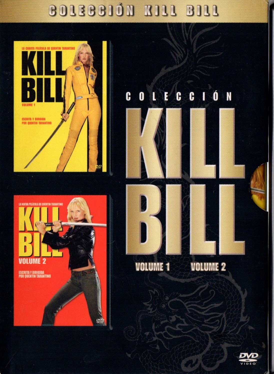KILL BILL VOL. 1 & VOL. 2 - QUENTIN TARANTINO 2 DVD BOX SET TÜRKÇE ALTYAZI YOKTUR 2.EL