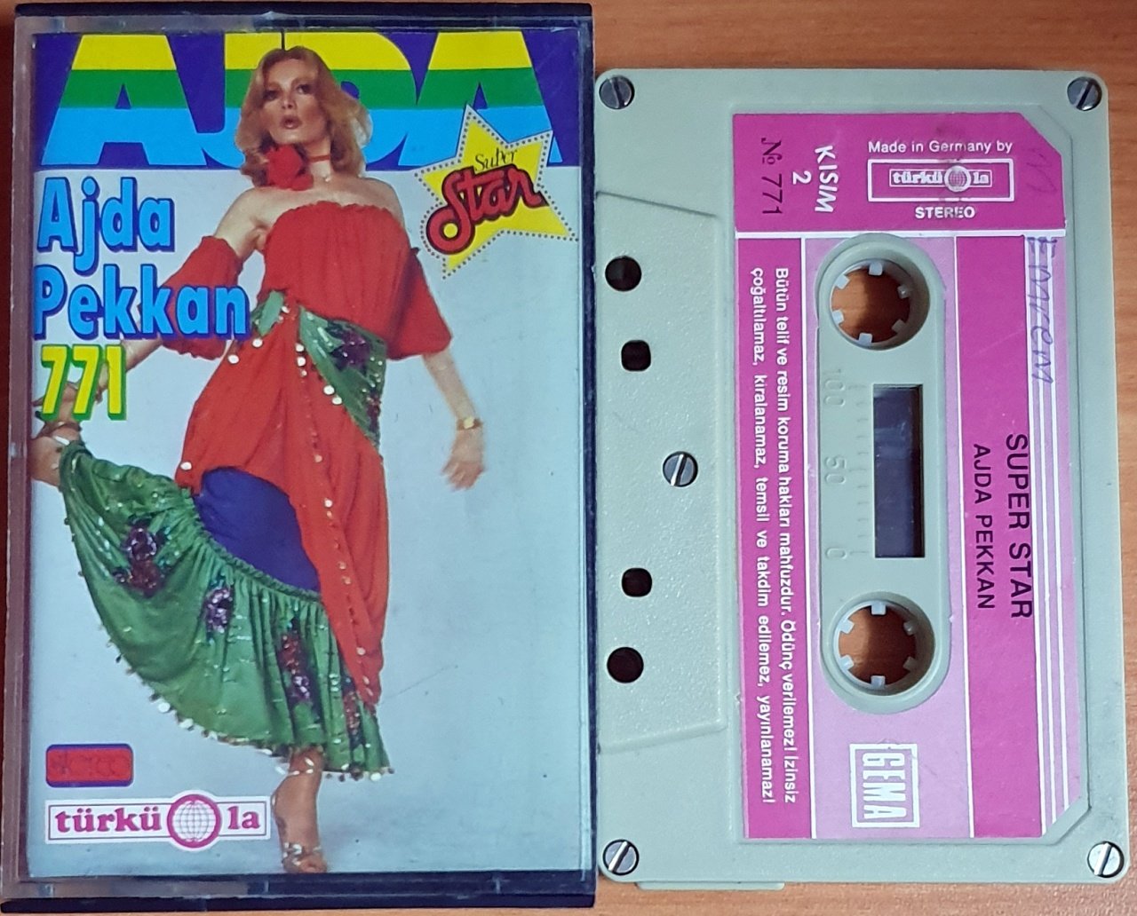 AJDA PEKKAN - SÜPER STAR - MADE IN GERMANY KASET TÜRKÜOLA 2.EL