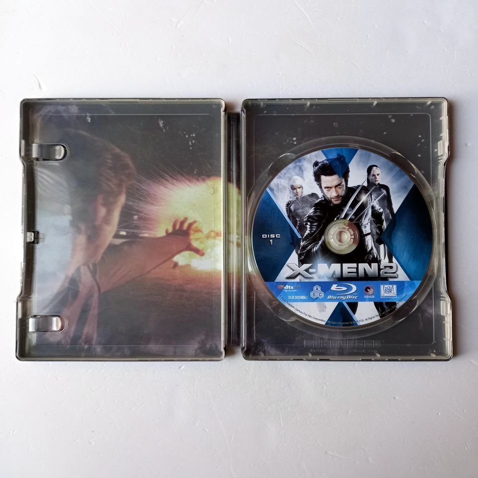 X-MEN 2 - HUGH JACKMAN, PATRICK STEWART, HALLE BERRY - YÖN.: BRYAN SINGER - BLU-RAY  STEELBOOK METAL KUTU 2.EL
