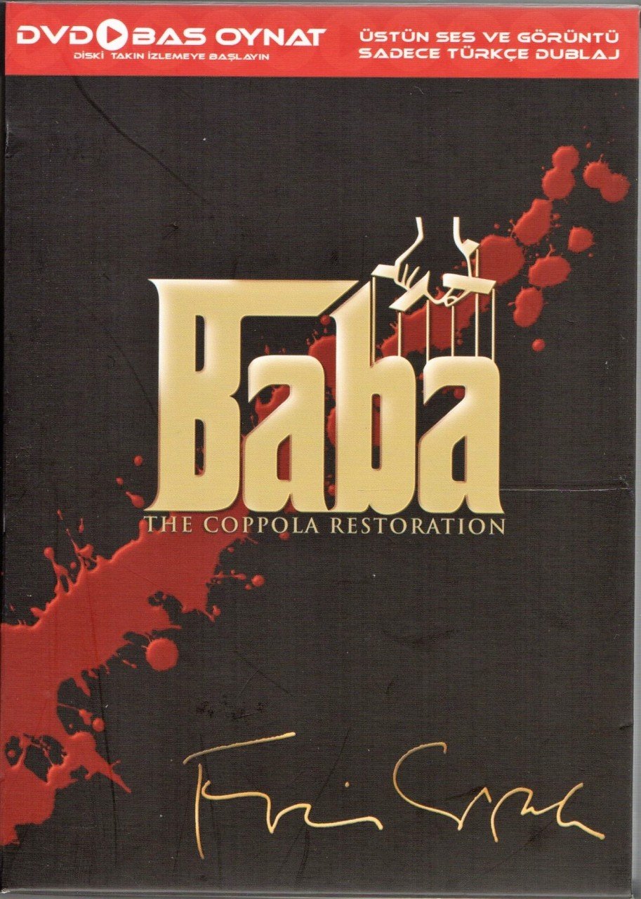THE GODFATHER - BABA  - MARLON BRANDO - AL PACINO - JAMES CAAN - ROBERT DUVALL - FRANCIS FORD COPPOLA - BAS OYNAT DVD 2.EL (MARIO PUZO)