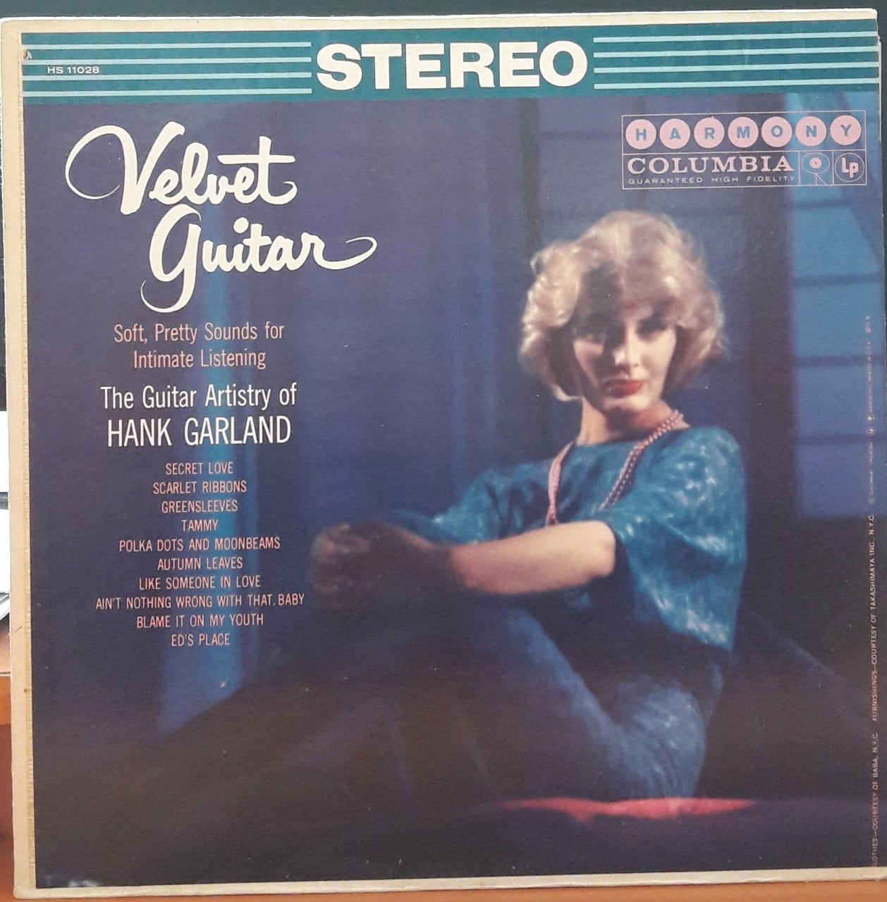 VELVET GUITAR - HANK GARLAND - PLAK 2.EL
