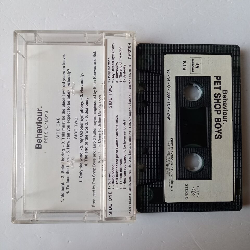 PET SHOP NO BOYS - BEHAVIOUR (1990) - KASET 2.EL