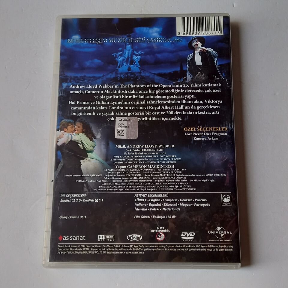 THE PHANTOM OF THE OPERA AT THE ROYAL ALBERT HALL - DVD 2.EL
