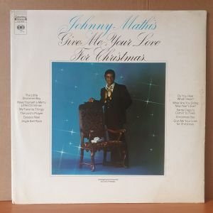JOHNNY MATHIS - GIVE ME YOUR LOVE FOR CHRISTMAS - LP 2.EL PLAK