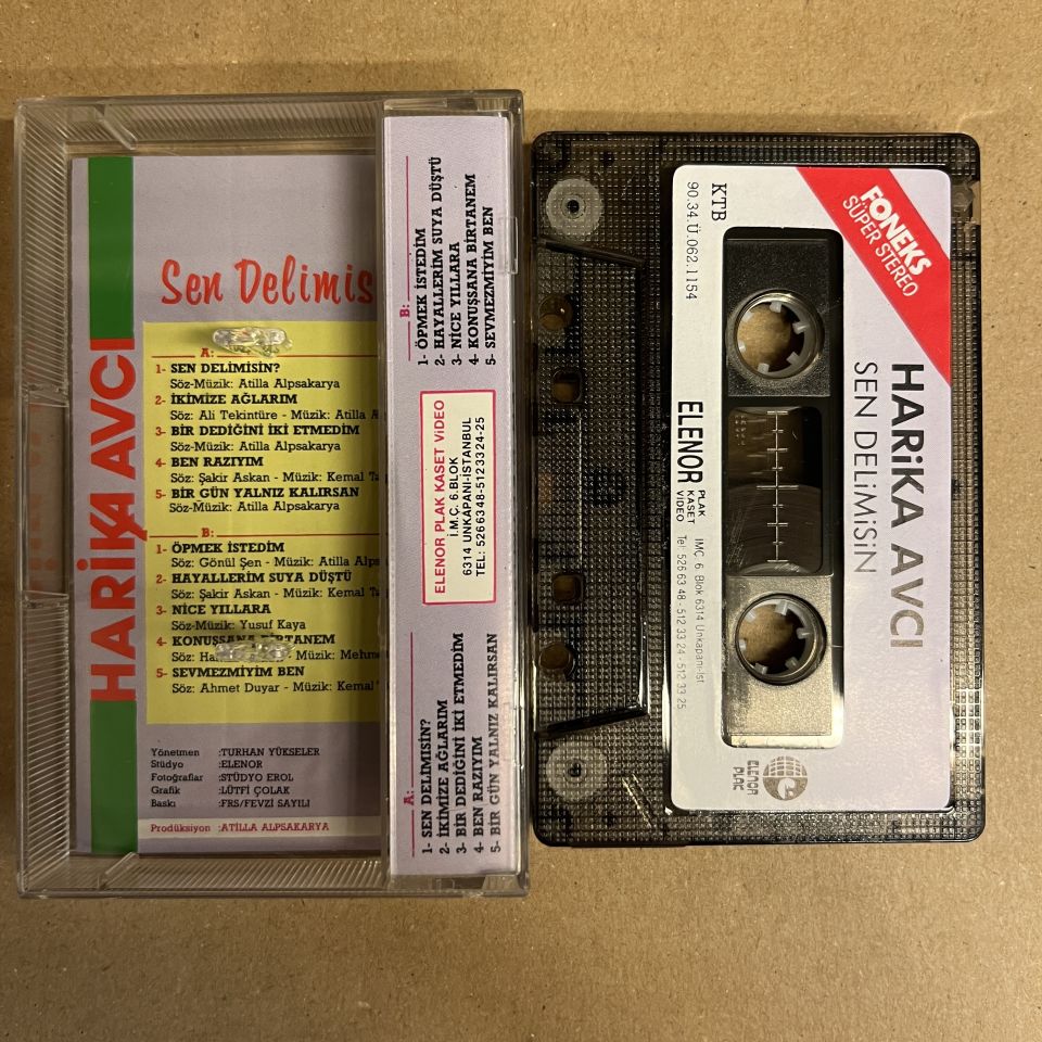 HARİKA AVCI - SEN DELİMİSİN (1990) - KASET 2.EL