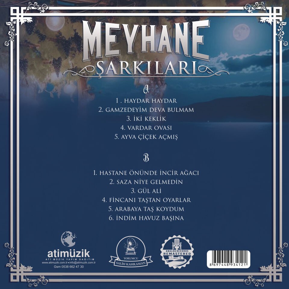 MEYHANE ŞARKILARI - SOLİST SALİH KAHRAMAN (2026) - LP SIFIR PLAK