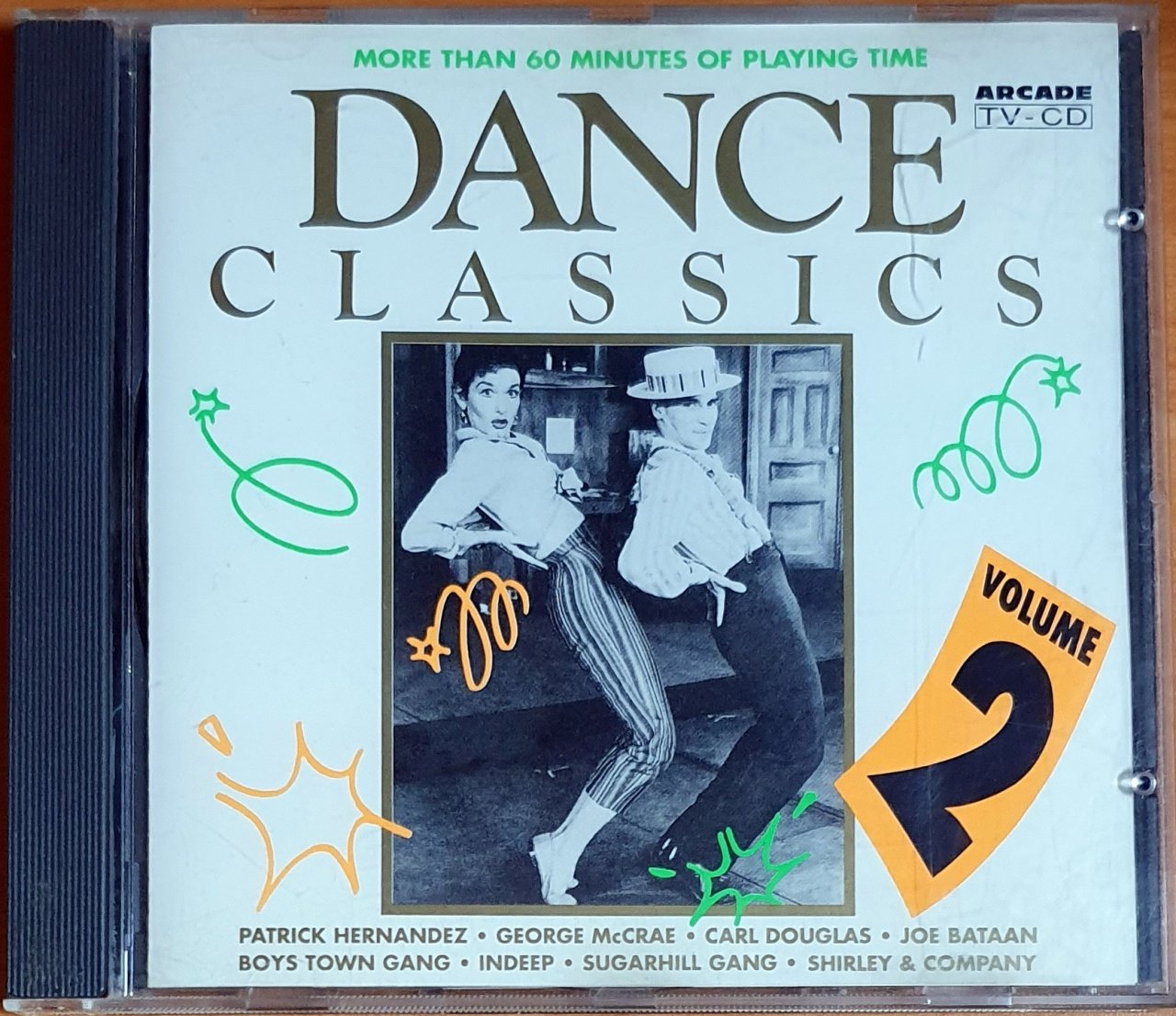 DANCE CLASSICS VOLUME 2 / PATRICK HERNANDEZ, INDEEP, CARL DOUGLAS, SUGARHILL GANG (1991) - CD ARCADE 2.EL