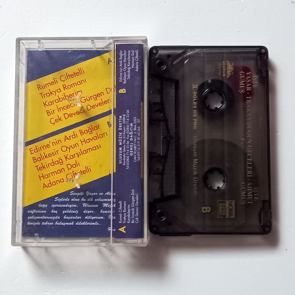 YAŞAR GÜMÜŞ & AHMET GÜMÜŞ - TRAKYA DÜĞÜN GECELERİ 1 (1995) - KASET 2.EL