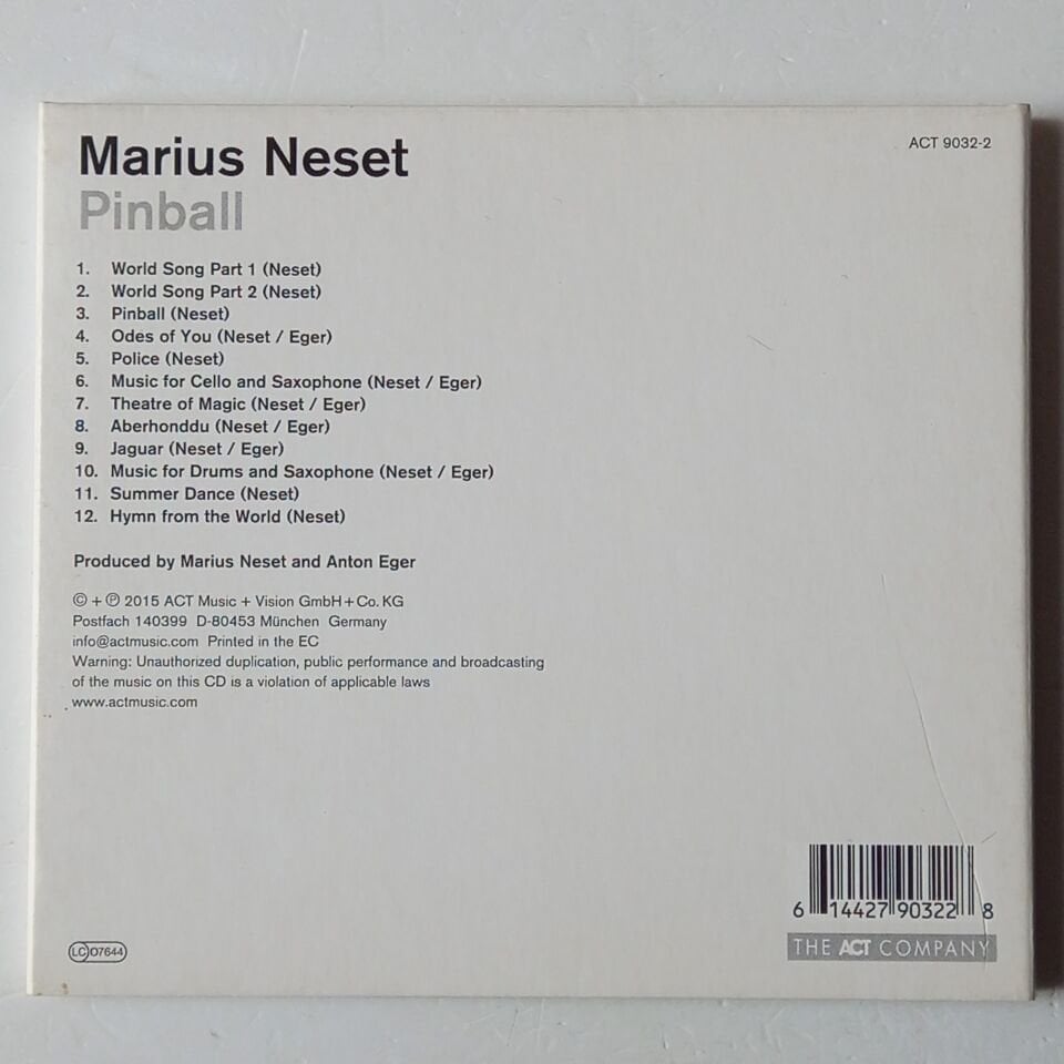 MARIUS NESET – PINBALL (2015) - CD 2.EL