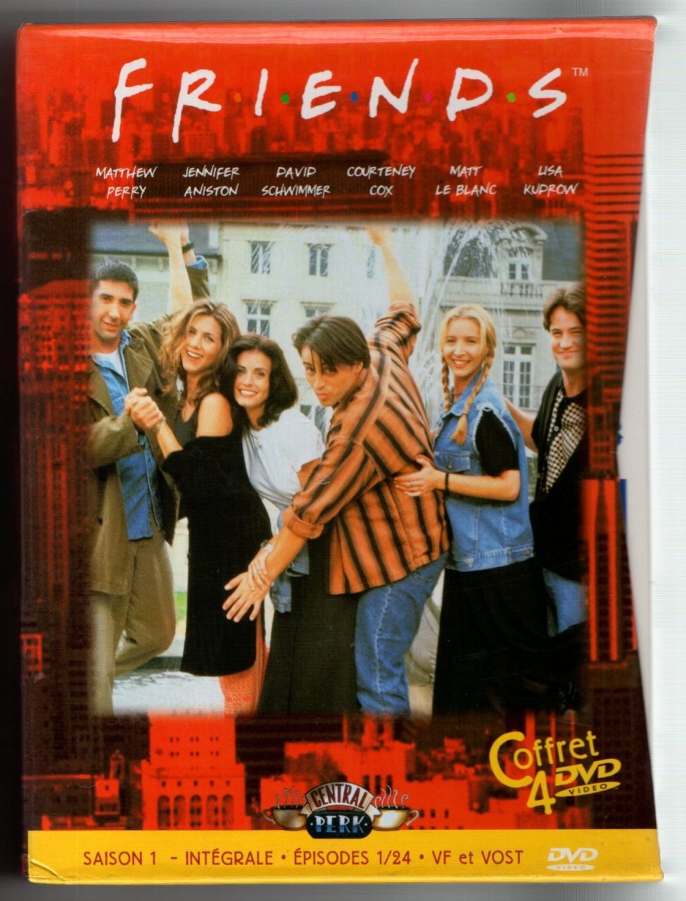 FRIENDS 1 - SAISON 1 - SNAPCASE 4DVD KUTU 2.EL TR ALTYAZI YOKTUR