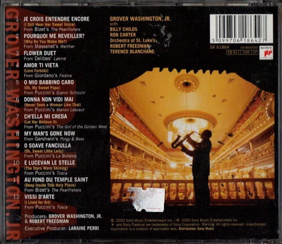 GROVER WASHINGTON, JR. – ARIA (2000) - CD 2.EL
